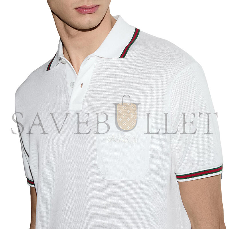 Gvc*1 cotton polo shirt with embroidery 795174